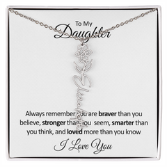 BloomScript™ Personalized Flower Name Necklace
