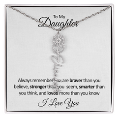 BloomScript™ Personalized Flower Name Necklace