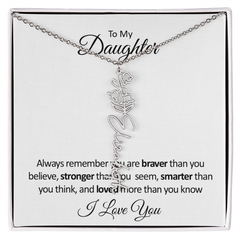 BloomScript™ Personalized Flower Name Necklace