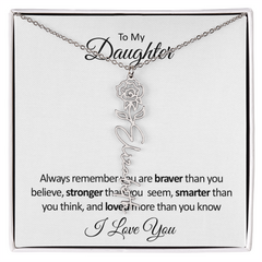 BloomScript™ Personalized Flower Name Necklace
