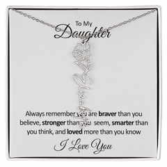 BloomScript™ Personalized Flower Name Necklace