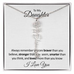 BloomScript™ Personalized Flower Name Necklace