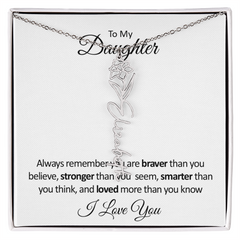 BloomScript™ Personalized Flower Name Necklace